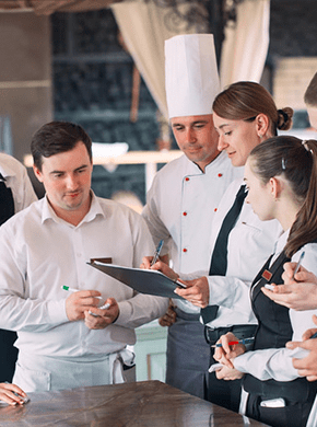 Dando instrucciones en el restaurante